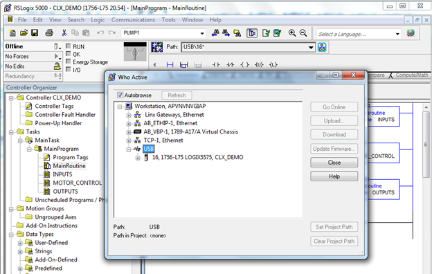 Giao diện xác nhận Download RSLogix 5000