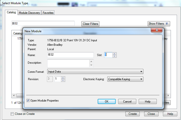 Đặt tên và chọn Slot cho module